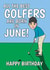 Classic Birthday Card - Golf - June created by @Cupsie's Creations