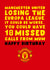 Manchester United Birthday Card - Losing Europa League - 18 Missed Calls From Mum created by Pink Peach Cards