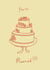 Classic Wedding Card - Cake - You're Married! created by Michelle Anna Designs