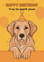 Cute Birthday Card - Golden Retriever - Favourite Person created by Choo Choo 
