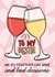 Funny Love And Friendship Card - Wine And Bad Decisions created by TeePee Creations