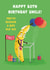 Funny Birthday Card - For Uncle - 60th - Ripe Banana created by Hannah Jayne Lewin