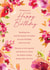 Traditional Birthday Card - Florals created by Rebecca Prinn