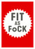 A stylish art card for the 'Fit As F-ck' cycle obsessed people in your life created by DOMINIC RAAD