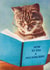 Funny Friendship Card - Just Because - Cat Reading A Book - How To Kill a Mockingbird literature created by kissmekwik