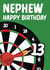 Fun 13th Birthday Card - For Nephew - Darts created by Quinton cards