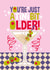 Arty Birthday Card - Martini - You're Just A Tini Bit Older created by Atwood & Atwood