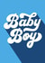 Classic New Baby Card - Baby Boy created by Ellen Jane LDN