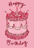 Classic Birthday Card - Cherry Cake created by Embletree Designs