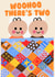 Cute New Baby Card - Twins - Woohoo There's Two created by Jive Prints