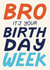 Classic Birthday Card - For Brother - Birthday Week created by Christine Cuddihy Illustration