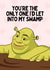 Cute Anniversary/Valentine's Day Card - Shrek - You're The Only One created by Sundiva Designs