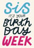 Classic Birthday Card - For Sister - Birthday Week created by Christine Cuddihy Illustration