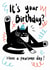 Funny Birthday Card – Tuxedo Cat – Pawsome created by StudiOllie