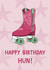 Classic Birthday Card - Cowboy Roller Boot - Hun created by Little Art
