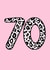 Fun 70th Birthday Card - For Her - Leopard Print created by Beth Higgins Art