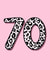 Fun 70th Birthday Card - For Her - Leopard Print created by Beth Higgins Art