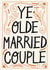 Funny Anniversary/Wedding Card - Ye Olde Married Couple created by Christine Cuddihy Illustration