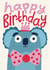 Cute Birthday Card - Party Koala created by Christine Cuddihy Illustration