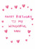 Classic Birthday Card - Wonderful Nan - Hearts created by HCD Illustration