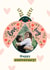 Cute Anniversary Card - Love Bug - Floral Ladybird created by Abbie Imagine