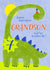 Cute Birthday Card - 7th - Awesome Grandson - Dinosaur created by Juniper and Rose Studio