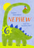 Cute Birthday Card - 6th - Awesome Nephew - Dinosaur created by Juniper and Rose Studio