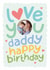 Cute Birthday Card - Love You Daddy created by Macie Dot Doodles