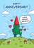 Perky Bum - Funny Anniversary Card For Him - Groundbreaking Gnome created by Cheeky Legends