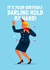 Funny Birthday Card - Darling Hold My Hand - Jet2 Flight created by Mrs Best Paper Co.