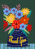 Fun Thank You Card - Vase - Flowers created by Regina Moore