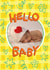 Cute New Baby Card - Hello Baby created by The Playful Indian