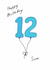Classic 12th Birthday Card - For Son - Balloons created by A Ray of Sunshine Cards