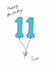 Classic 11th Birthday Card - For Son - Balloons created by A Ray of Sunshine Cards