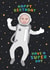 Cute Birthday Card - Astronaut - Space created by Macie Dot Doodles