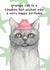 Funny Birthday Card - Grumpy Cat In A Cowboy Hat created by lil wabbit