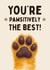 Cute Thank You Card - Pawsitively The Best - Cat Paw created by Hello Fridays Studio