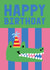 Cute Birthday Card - Party Crocodile created by Sanders de Roeper