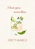 'I Love You More Than Spicy Margs' Birthday Anniversary Funny Card created by The Orchard Embroidery Co.