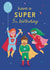 Cute 5th Birthday Card - Superhero - Have A Super 5th Birthday created by Painted Parasol Studio