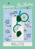 Classic Birthday Card - Mojito - Cocktail Recipe created by Ricicle Cards