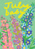 Pretty New Baby Card - July Baby - Delphinium created by Kerrie McNeill