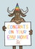Cute New Home Card - Congrats On Your Gnu Home - Pun created by Carl Batterbee