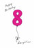 Classic 8th Birthday Card - For Daughter - Balloon created by A Ray of Sunshine Cards