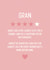Cheeky Birthday Card - For Gran - Star Rating created by Blush Boulevard