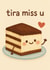 Tiramisu ‘Tira Miss U’ Card - Leaving, Thinking of You, Miss You, Missing You created by The Orchard Embroidery Co.