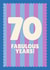 Classic Birthday Card - 70th - Stripes - Fabulous created by Blush & Blossom 