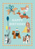Cute Birthday Card - Dogs - Pawty Time - Presents created by Holly Hudson-Smith