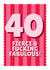 Classic Birthday Card - 40th - Fierce And Fabulouos created by Blush & Blossom 