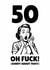 Funny 50th joke birthday card about getting old created by Blush & Blossom